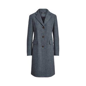 Ralph Lauren Wool-Blend Herringbone Coat for Women Size 0